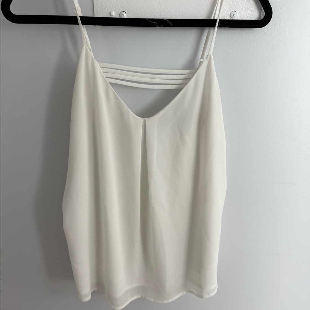 Naked Zebra White Camisole Top